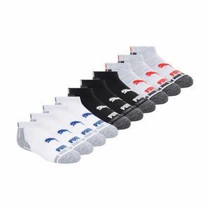 New! PUMA Youth kids Low Cut Sock 10-pair Black White Pink select color size nwt